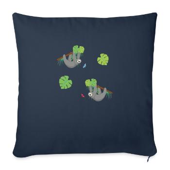 Faultiere - Sofakissenbezug 45 x 45 cm - Navy - Vorne