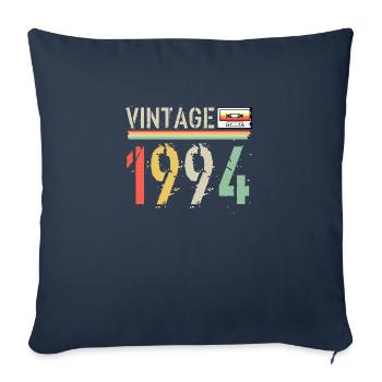 Vintage-Kassette 1994 - Sofakissenbezug 45 x 45 cm - Navy - Vorne