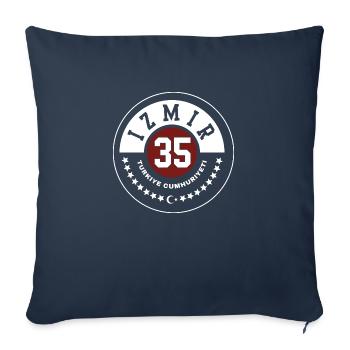 Izmir - Sofa pillowcase 17,3'' x 17,3'' (45 x 45 cm) - navy - Front