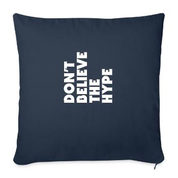 Don't Believe The - Sofa pillowcase 17,3'' x 17,3'' (45 x 45 cm) - navy - Front