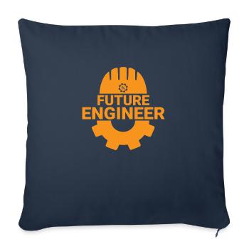 Future Engineer - Sofa pillowcase 17,3'' x 17,3'' (45 x 45 cm) - navy - Front