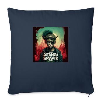 strange new world in Cyber Punk - Sofa pillowcase 17,3'' x 17,3'' (45 x 45 cm) - navy - Front