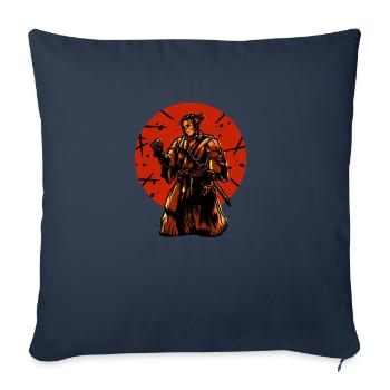 Samurai Japan Ninja japanese art art - Sofa pillowcase 17,3'' x 17,3'' (45 x 45 cm) - navy - Front