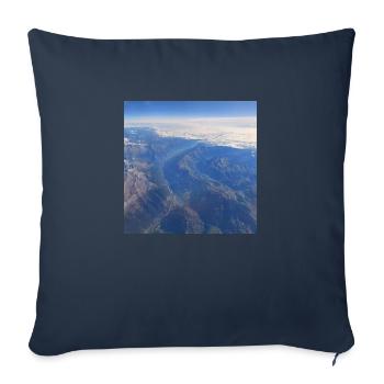 Photographie du ciel 11 - Housse de coussin décorative 45 x 45 cm - bleu marine - Devant
