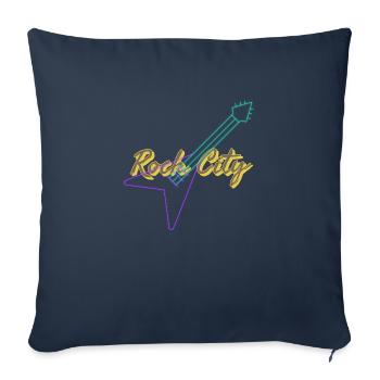 Rock’n’Roll - Sofakissenbezug 45 x 45 cm - Navy - Vorne