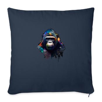 Abstract Gorilla n°2 - Sofakissenbezug 45 x 45 cm - Navy - Vorne