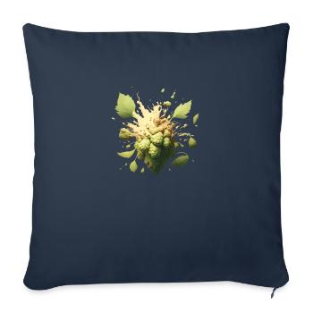 Hopfen Explosion - Craft Beer Shirt - Sofa pillowcase 17,3'' x 17,3'' (45 x 45 cm) - navy - Front