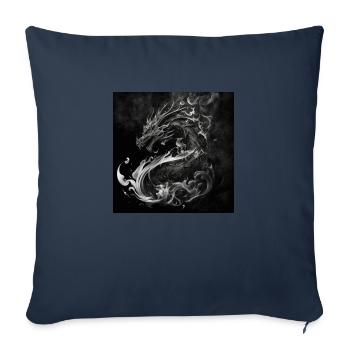 dragon light - Housse de coussin décorative 45 x 45 cm - bleu marine - Devant