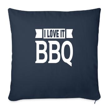 I Love It BBQ - Sofakissenbezug 45 x 45 cm - Navy - Vorne