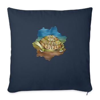 Tortoise - Sofa pillowcase 17,3'' x 17,3'' (45 x 45 cm) - navy - Front