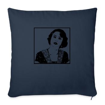 Woman portrait 55 Calpurnia - Sofa pillowcase 17,3'' x 17,3'' (45 x 45 cm) - navy - Front