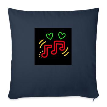 Music - Sofakissenbezug 45 x 45 cm - Navy - Vorne
