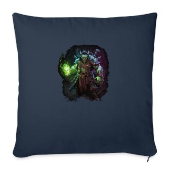 Ork-Zauberer - Sofakissenbezug 45 x 45 cm - Navy - Vorne