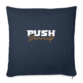 Push Yourself - Sofa pillowcase 17,3'' x 17,3'' (45 x 45 cm) - navy - Front