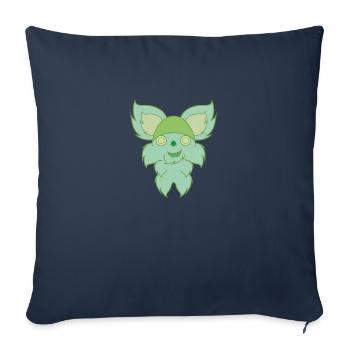 PELUSYN - Housse de coussin décorative 45 x 45 cm - bleu marine - Devant