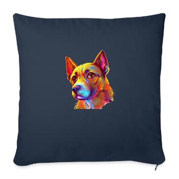 German Shepherd Dog Dog Owner Dog Owner Dog - Sofa pillowcase 17,3'' x 17,3'' (45 x 45 cm) - navy - Front