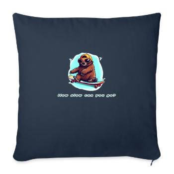 Jusqu’à quel point pouvez-vous aller lentement - Housse de coussin décorative 45 x 45 cm - bleu marine - Devant
