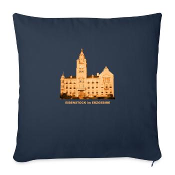 Eibenstock Erzgebirge Saxony Resort - Housse de coussin décorative 45 x 45 cm - bleu marine - Devant