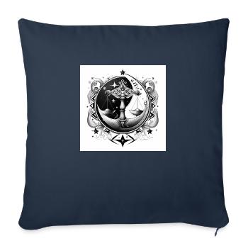 Balance Ying Yang - Sofakissenbezug 45 x 45 cm - Navy - Vorne