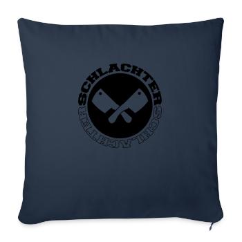 schlachter 001 - Sofakissenbezug 45 x 45 cm - Navy - Vorne