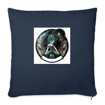 femme cabaret - Housse de coussin décorative 45 x 45 cm - bleu marine - Devant