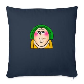 Looking up - Sofa pillowcase 17,3'' x 17,3'' (45 x 45 cm) - navy - Front