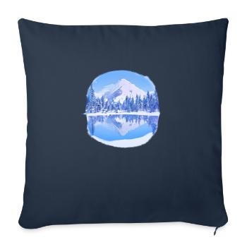 Ski Design Skiing Ski Skiing Outfit Skiers - Sofa pillowcase 17,3'' x 17,3'' (45 x 45 cm) - navy - Front