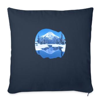 Skiing Ski Skiing Outfit Ski Design Skiers - Sofa pillowcase 17,3'' x 17,3'' (45 x 45 cm) - navy - Front