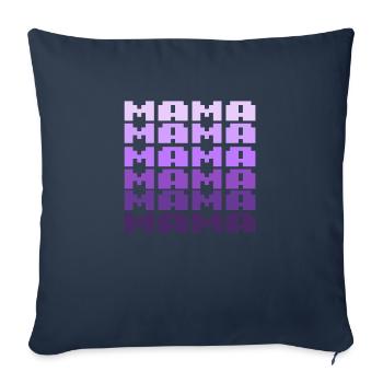 MAMA Retro Schriftzug 8bit - Sofakissenbezug 45 x 45 cm - Navy - Vorne