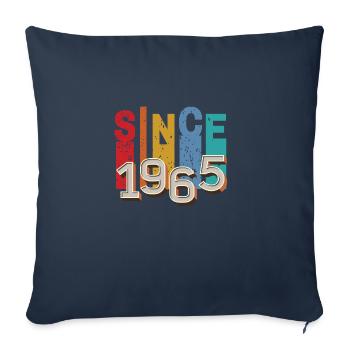 Since 1965 retro - Sofa pillowcase 17,3'' x 17,3'' (45 x 45 cm) - navy - Front