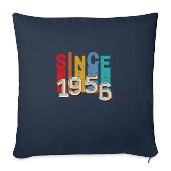 Since 1956 retro - Sofa pillowcase 17,3'' x 17,3'' (45 x 45 cm) - navy - Front