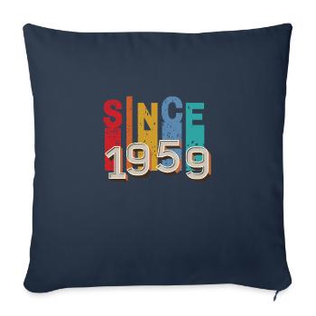 Since 1959 retro - Sofa pillowcase 17,3'' x 17,3'' (45 x 45 cm) - navy - Front