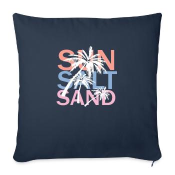Sun Salt Sand - Sofakissenbezug 45 x 45 cm - Navy - Vorne