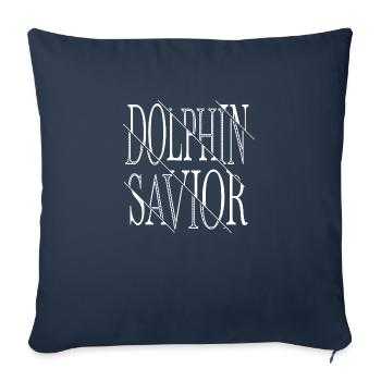 Refuge pour animaux Amoureux des animaux - Housse de coussin décorative 45 x 45 cm - bleu marine - Devant