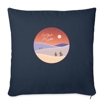 Klettern Sie auf einen Kaktus - Sofakissenbezug 45 x 45 cm - Navy - Vorne