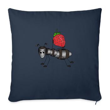 Ameise - Sofakissenbezug 45 x 45 cm - Navy - Vorne