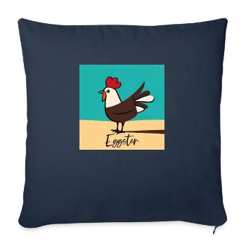Eggster - Sofakissenbezug 45 x 45 cm - Navy - Vorne