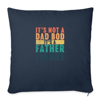 Ce n’est pas un papa C’est une figure paternelle (Sunset) - Housse de coussin décorative 45 x 45 cm - bleu marine - Devant
