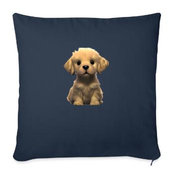Puppy Golden Retriever Dogs Dog Owners - Sofa pillowcase 17,3'' x 17,3'' (45 x 45 cm) - navy - Front