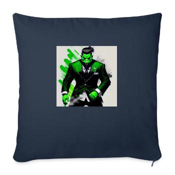 The green bodyguard - Sofa pillowcase 17,3'' x 17,3'' (45 x 45 cm) - navy - Front