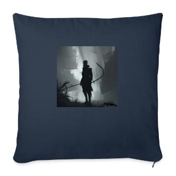 Le côté obscur du monde moderne 1 - Housse de coussin décorative 45 x 45 cm - bleu marine - Devant