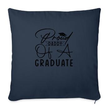 Proud Daddy of a Graduate - Sofakissenbezug 45 x 45 cm - Navy - Vorne