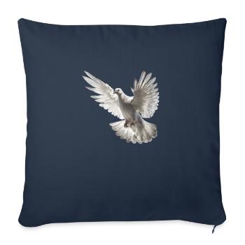 Cadeau Firedenstaube - Housse de coussin décorative 45 x 45 cm - bleu marine - Devant
