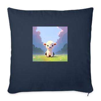 BABY COW - Sofa pillowcase 17,3'' x 17,3'' (45 x 45 cm) - navy - Front