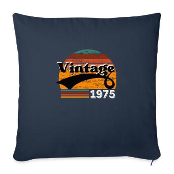 Vintage 1975 - Sofa pillowcase 17,3'' x 17,3'' (45 x 45 cm) - navy - Front
