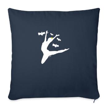 Danseuse valencienne - Housse de coussin décorative 45 x 45 cm - bleu marine - Devant