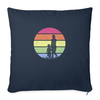 Geschenkideen zum Muttertag für Retro Mom - Sofakissenbezug 45 x 45 cm - Navy - Vorne