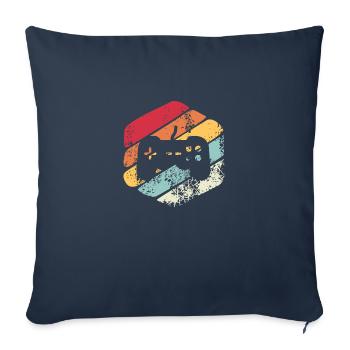 Vintage gift console - Sofa pillowcase 17,3'' x 17,3'' (45 x 45 cm) - navy - Front