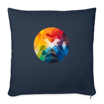 Sublimé Prisma - Sofa pillowcase 17,3'' x 17,3'' (45 x 45 cm) - navy - Front