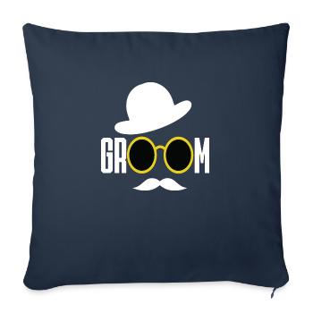 Groom Groom Wedding - Sofa pillowcase 17,3'' x 17,3'' (45 x 45 cm) - navy - Front
